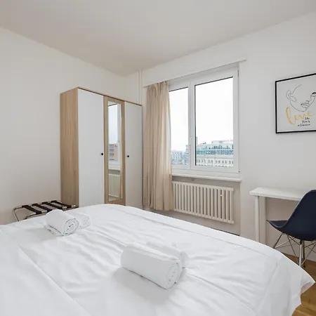 Daire Downtown Dream 3,5br With Balcony And Style Ba42 *